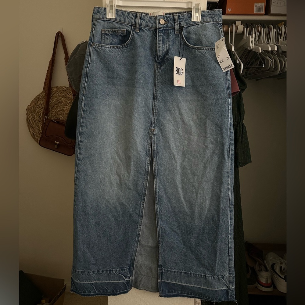BDG Mandi Denim Maxi Skirt